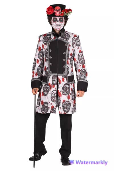 toulouse Veste crâne n/b fossoyeur